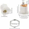 Conector Alimentare DC 5.5 × 2.1 Mm (femelă) – Montaj Pe Panou-Alb