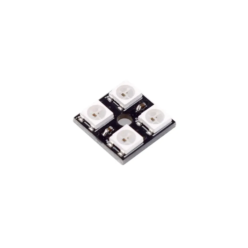 WS2812B Neopixel Addressable RGB LED Module 2x2 Square Matrix 4-bit WS2812B Neopixel Addressable RGB LED Module 2x2 Square Matrix 4-bit
