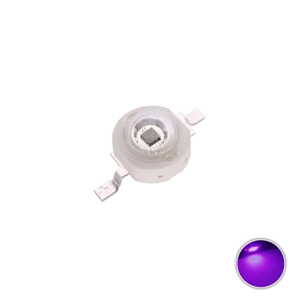 Led de Putere 3W PURPLE - UV 395 - 400nm Led de Putere 3W PURPLE - UV 395 - 400nm