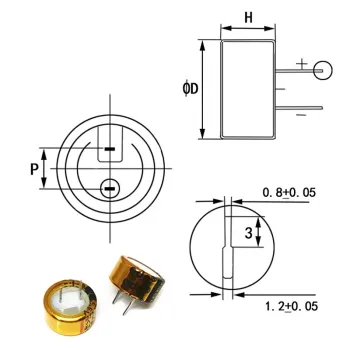 0.1F 5.5V Superfarad Capacitor Battery Type Super Capacitor