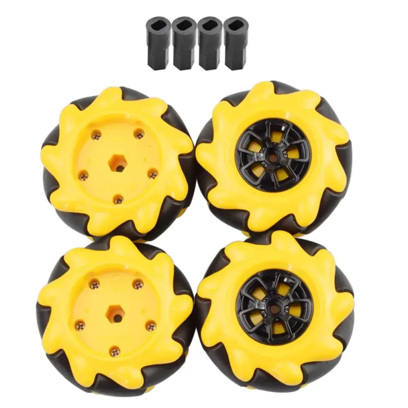 60mm Galben Omni Mecanum Set Roți Dreapta 2 Stânga 2 60mm Galben Omni Mecanum Set Roți Dreapta 2 Stânga 2