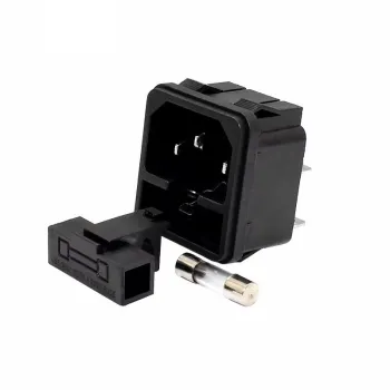 AC Power Socket Male 250V 10A with 10A Fuse AC Power Socket Male 250V 10A with 10A Fuse