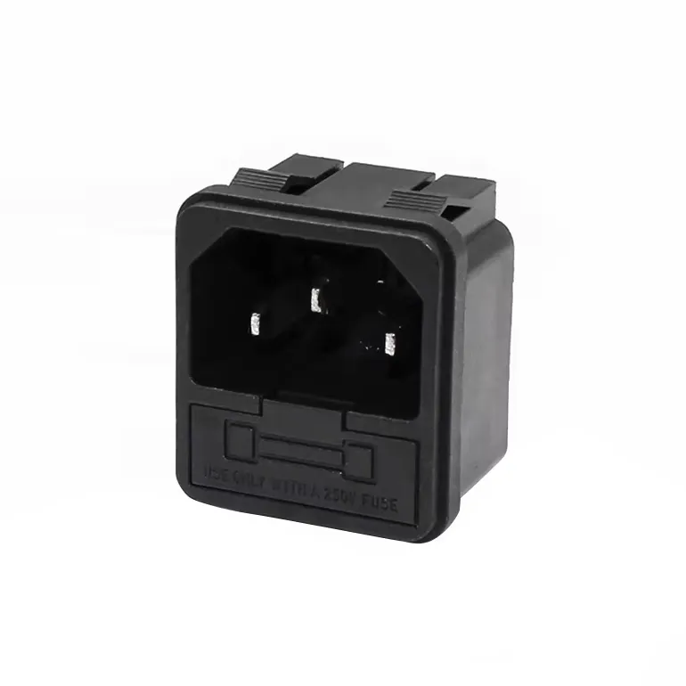 AC Power Socket Male 250V 10A with 10A Fuse AC Power Socket Male 250V 10A with 10A Fuse
