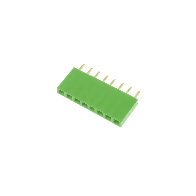 1x8 Pin Header (Female) 2.54 mm—Green 1x8 Pin Header (Female) 2.54 mm—Green