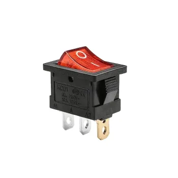 KCD1-101N-2 illuminated Rocker Switch ON-OFF 250V 6A SPST 21x15 mm - Red Light KCD1-101N-2 illuminated Rocker Switch ON-OFF 250V 6A SPST 21x15 mm - Red Light