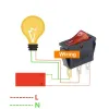 KCD3 ON-OFF Rocker Switch SPST 3 Pin 1-Way 250V 15A - Red KCD3 ON-OFF Rocker Switch SPST 3 Pin 1-Way 250V 15A - Red