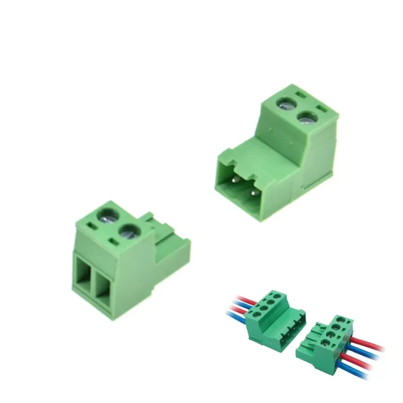 Conector Blocuri Terminale Conectabile de 5,08 mm 2 Poli - 1 Pereche (masculin și feminin) Conector Blocuri Terminale Conectabile de 5,08 mm 2 Poli - 1 Pereche (masculin și feminin)
