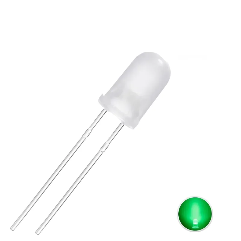 LED Verde Difuz de 5 mm LED Verde Difuz de 5 mm