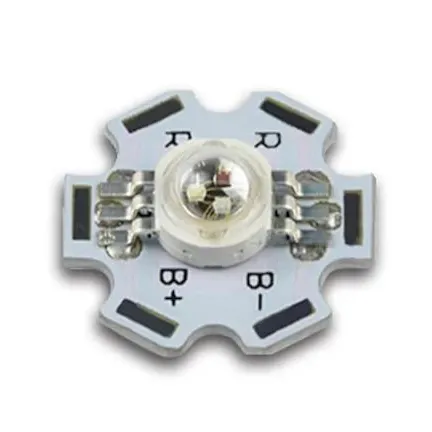 RGB Power LED 6 Pin Aluminum Heatsink RGB Power LED 6 Pin Aluminum Heatsink