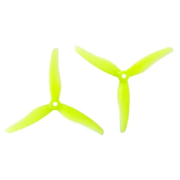 Gemfan Hurricane 51433 Set de Elice cu 3 Pale (4 bucăți) - Galben Gemfan Hurricane 51433 Set de Elice cu 3 Pale (4 bucăți) - Galben