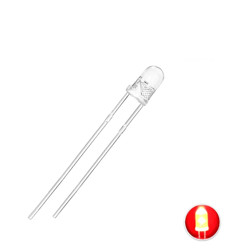 3mm Ultra Bright LED 1800-2500mcd Red 3mm Ultra Bright LED 1800-2500mcd Red