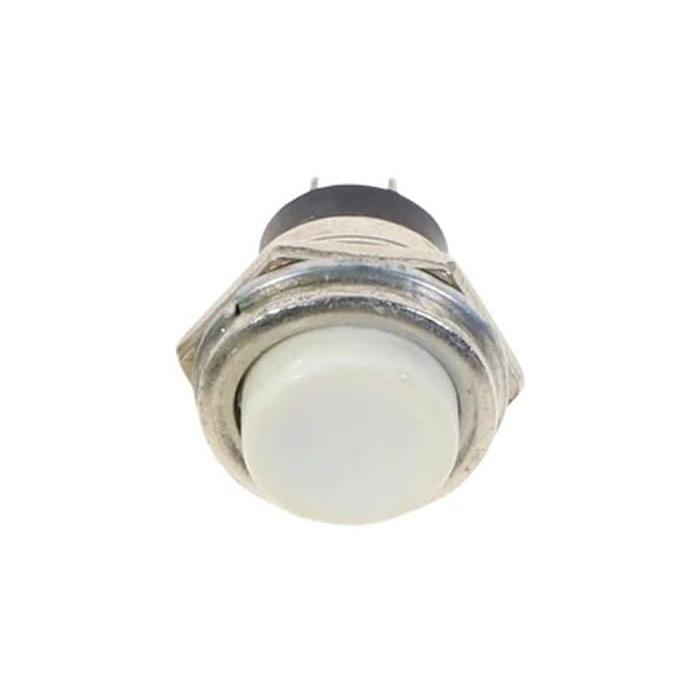 Push Button 16mm, Momentary ON/OFF, 2 Amp, PBS-26B - White Push Button 16mm, Momentary ON/OFF, 2 Amp, PBS-26B - White
