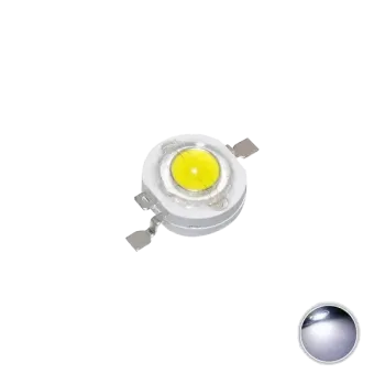 Led de Putere 1W Alb Rece 7000 - 9000K Led de Putere 1W Alb Rece 7000 - 9000K