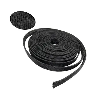 30mm Negru Împletit Cablu Manșon - 1 Metru 30mm Negru Împletit Cablu Manșon - 1 Metru