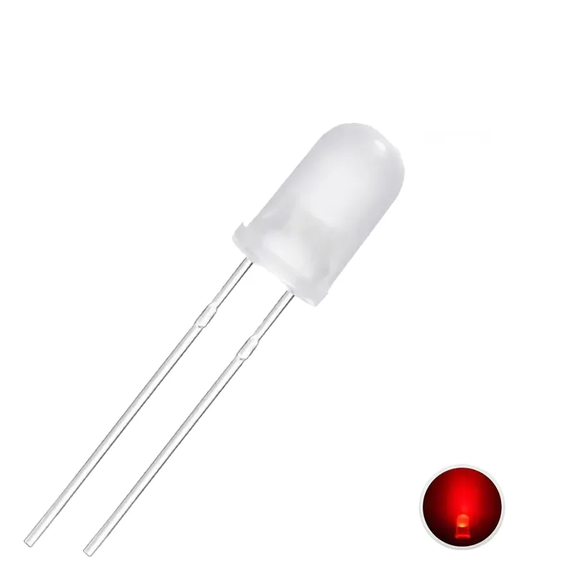 Roșu Difuz LED de 5 mm Roșu Difuz LED de 5 mm