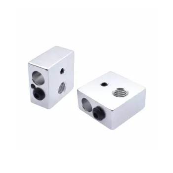 MK8 Aluminum Heat Block 20x20x10mm for 3D Printers MK8 Aluminum Heat Block 20x20x10mm for 3D Printers
