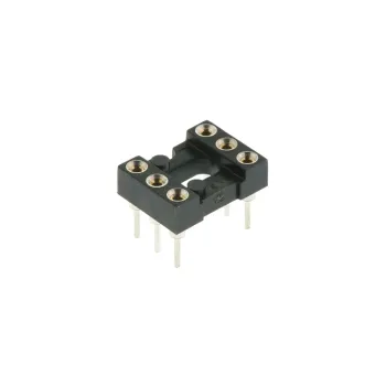 2x3 Integrated Circuit Precision IC Socket 6 Pins DIP-6 2x3 Integrated Circuit Precision IC Socket 6 Pins DIP-6