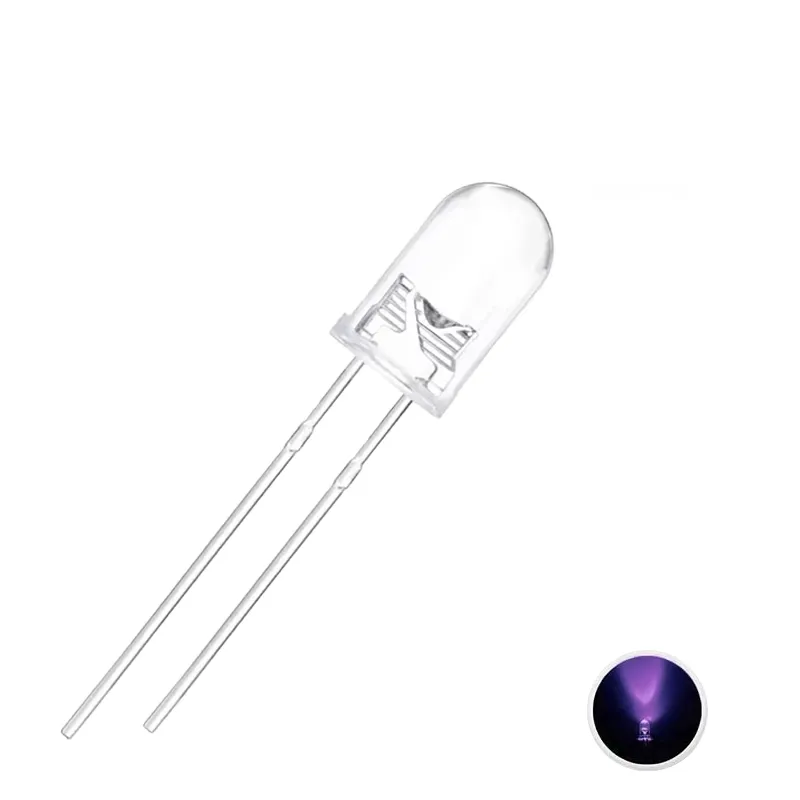 5mm LED Transparent Purple - UV Led 5mm LED Transparent Purple - UV Led
