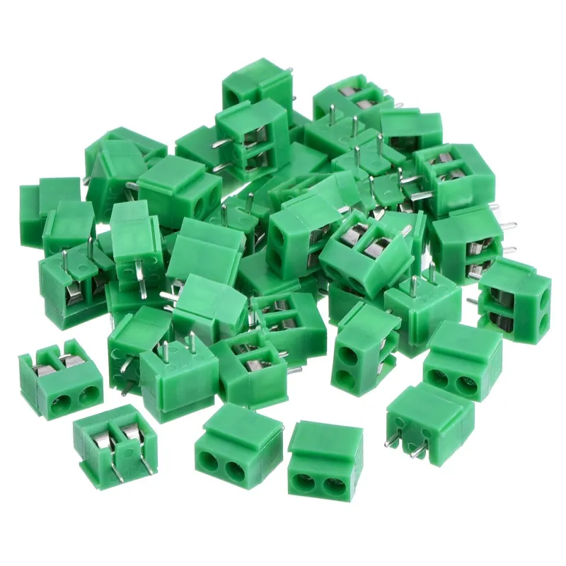 5.08 mm 2 Pin PCB Terminal Block (Height 10mm) - Green 5.08 mm 2 Pin PCB Terminal Block (Height 10mm) - Green