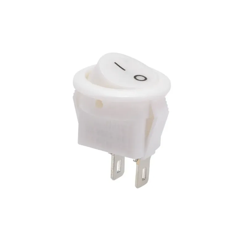 Comutator Basculant ON/OFF SPST 250V 6A 2 Pini - Alb Comutator Basculant ON/OFF SPST 250V 6A 2 Pini - Alb