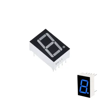 Afișaj LED 7 Segmente, 1 Cifră, 14 mm, Catod Comun – 5611AB (Albastru)