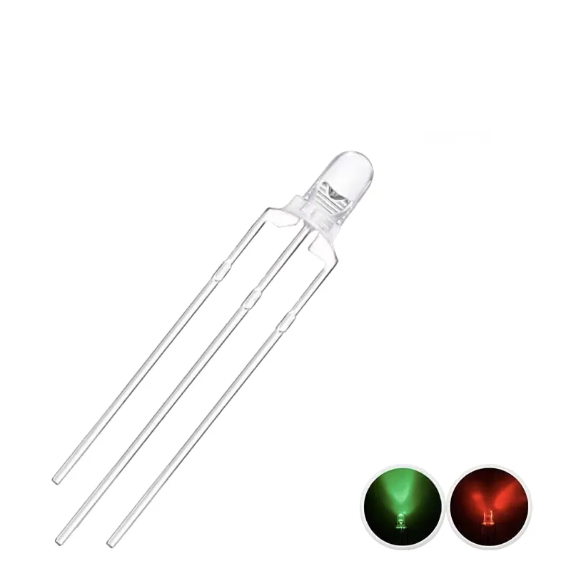 3mm Double Color Led Green-Red Common Cathode 3mm Double Color Led Green-Red Common Cathode