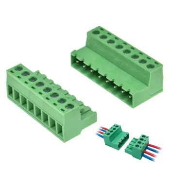 Conector Blocuri Terminale Conectabile de 5,08 mm 8 Poli - 1 Pereche (mascul și femela) Conector Blocuri Terminale Conectabile de 5,08 mm 8 Poli - 1 Pereche (mascul și femela)