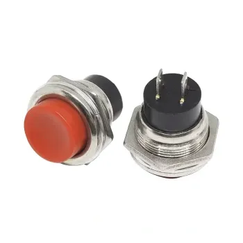 Buton Pulsator 16mm, Momentan ON/OFF, 2 Amp, PBS-26B - Roșu Buton Pulsator 16mm, Momentan ON/OFF, 2 Amp, PBS-26B - Roșu