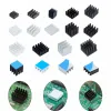14x14x6 mm Aluminum IC Chip Heatsink Cooler with Thermal Conductive Tape 14x14x6 mm Aluminum IC Chip Heatsink Cooler with Thermal Conductive Tape