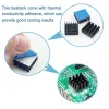 14x14x6 mm Aluminum IC Chip Heatsink Cooler with Thermal Conductive Tape 14x14x6 mm Aluminum IC Chip Heatsink Cooler with Thermal Conductive Tape