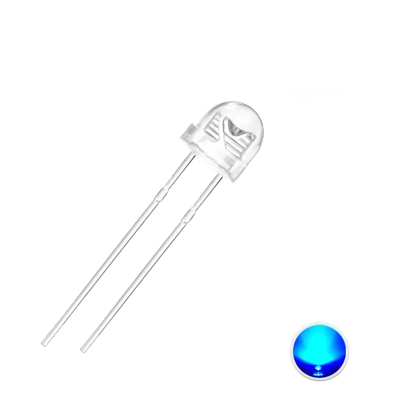 5 mm LED Ultra Luminos 7000-8000 Mcd Albastru 5 mm LED Ultra Luminos 7000-8000 Mcd Albastru