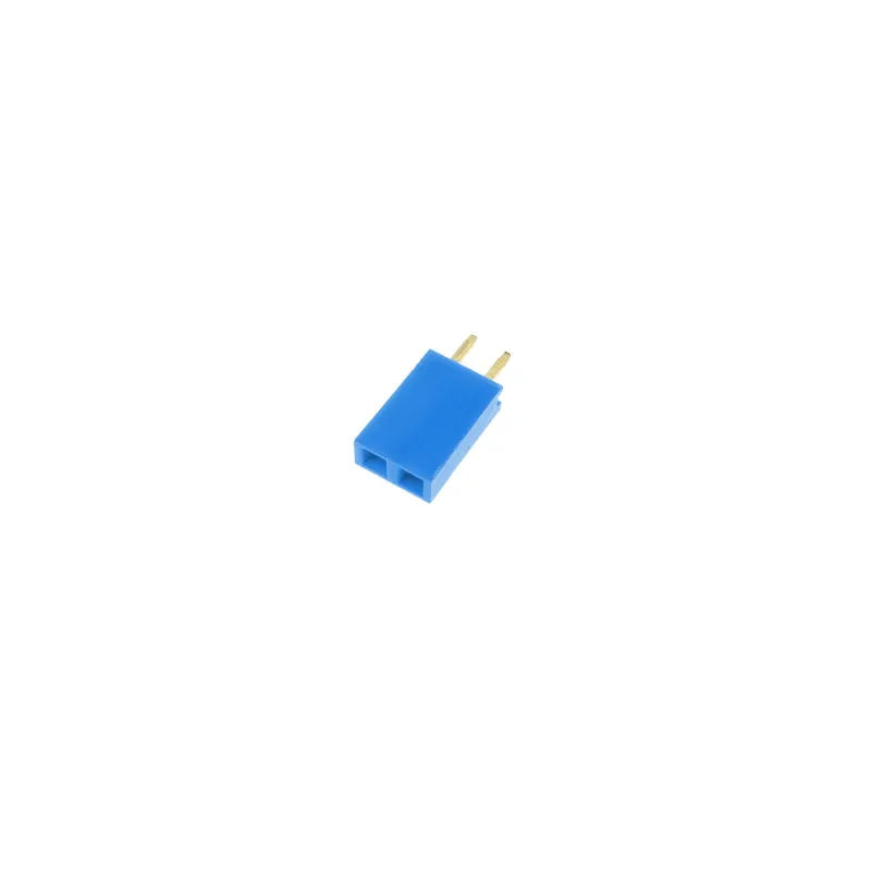1x2 Pin Header 2.54mm Pitch Blue - Female 1x2 Pin Header 2.54mm Pitch Blue - Female