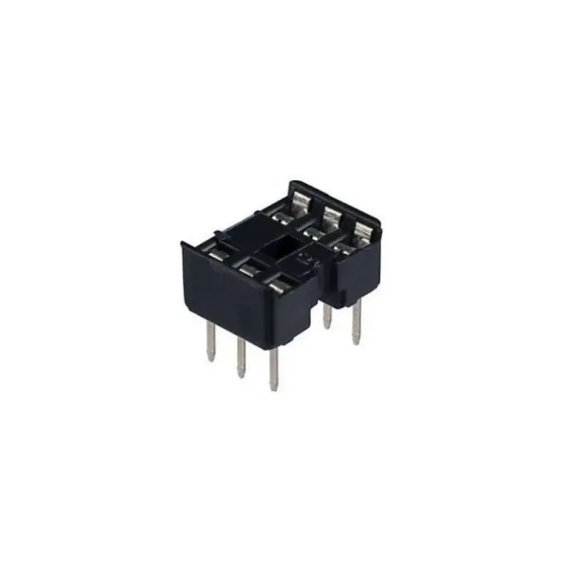 2x3 IC - DIP Integrated Circuit Socket 6 Pins 2x3 IC - DIP Integrated Circuit Socket 6 Pins