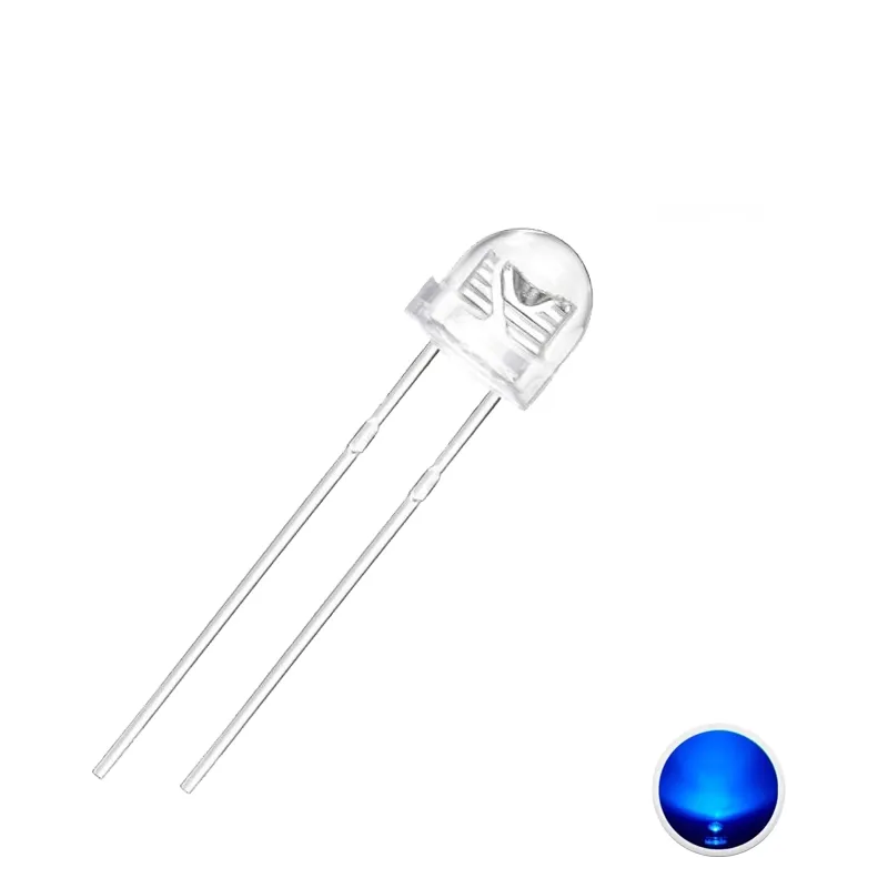 Pălărie de Paie de 5 mm Led Albastru Pălărie de Paie de 5 mm Led Albastru