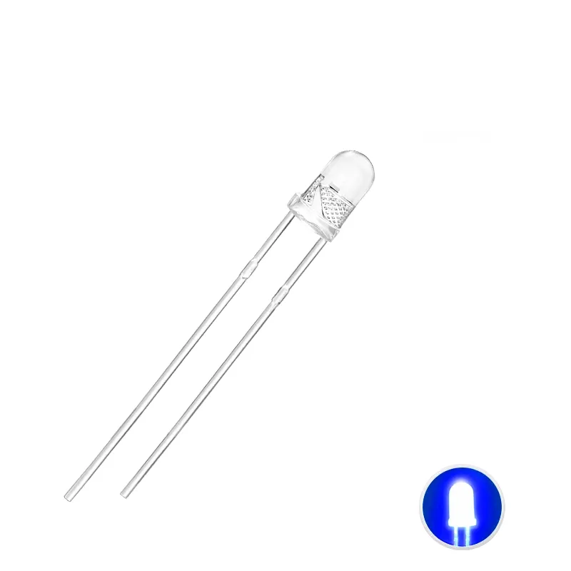 3mm Ultra Bright Blue LED 6000-7000 mcd 3mm Ultra Bright Blue LED 6000-7000 mcd