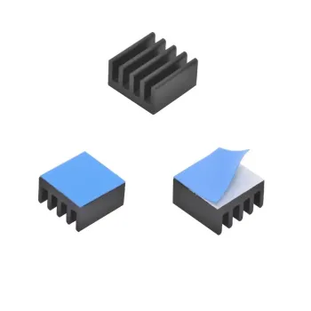 8.8x8.8x5 mm Aluminium IC Chip Heatsink  Cooler with Thermal Conductive Tape 8.8x8.8x5 mm Aluminium IC Chip Heatsink  Cooler with Thermal Conductive Tape