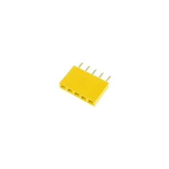 1x5 Pin Header 2.54mm Pitch Yellow - Female 1x5 Pin Header 2.54mm Pitch Yellow - Female