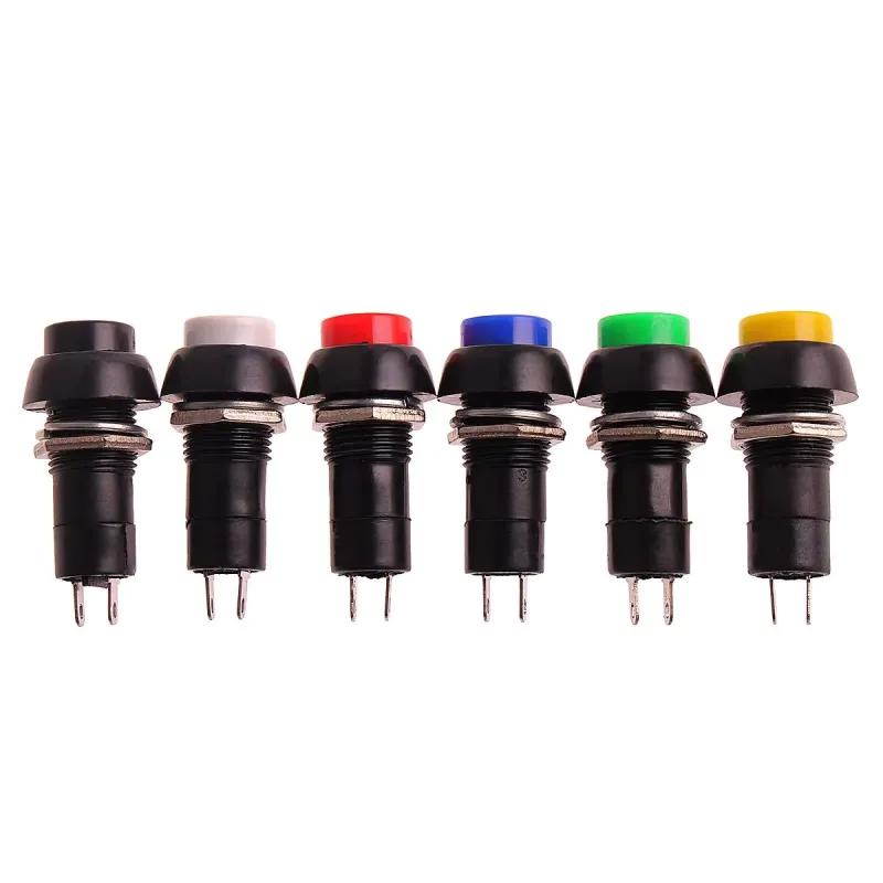 Buton 12mm, Momentan pornit/oprit, 3 Amp, PBS-11B - Albastru Buton 12mm, Momentan pornit/oprit, 3 Amp, PBS-11B - Albastru