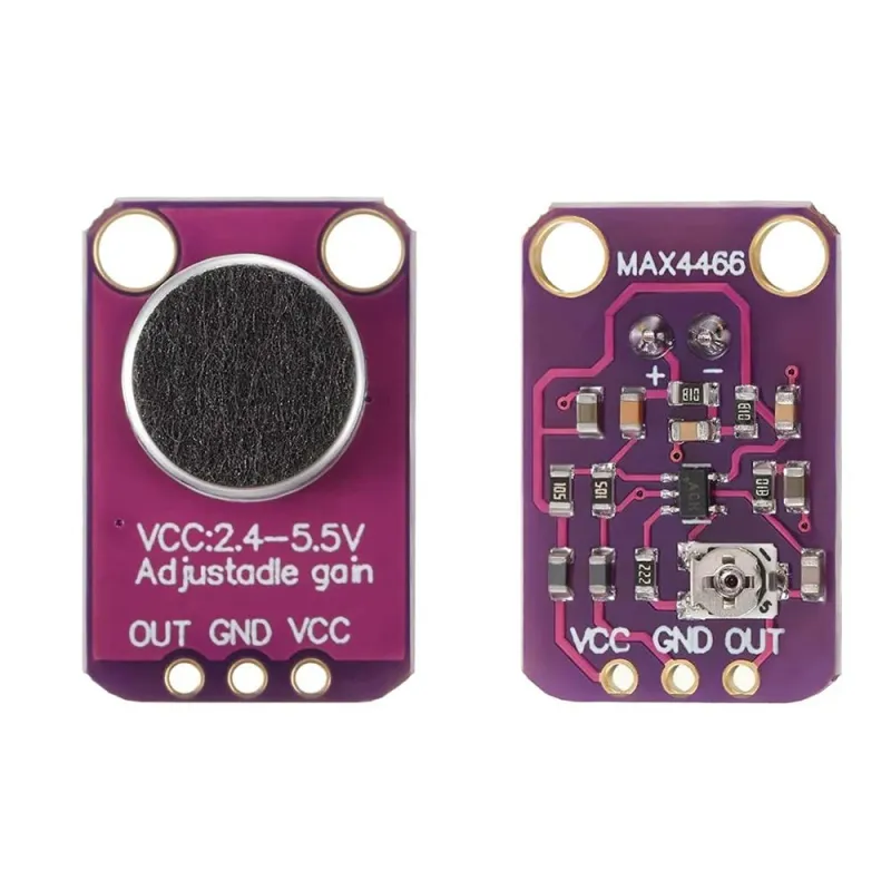GY-MAX4466 Electret Microphone Amplifier Module GY-MAX4466 Electret Microphone Amplifier Module