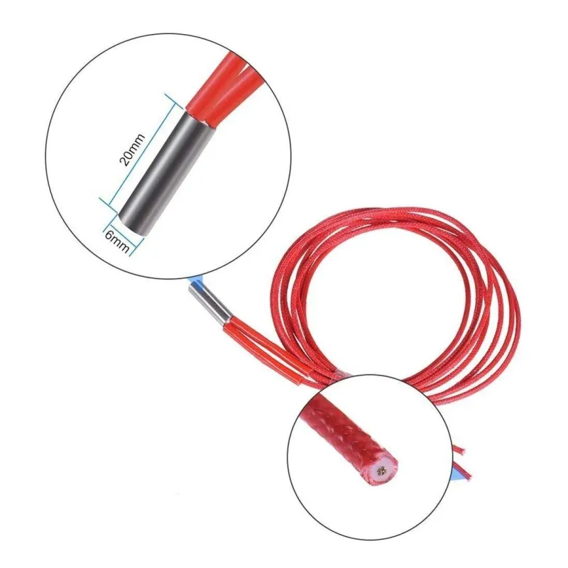 12V 40W Cartuș de Încălzire 6x20mm Pentru Imprimante 3D 12V 40W Cartuș de Încălzire 6x20mm Pentru Imprimante 3D