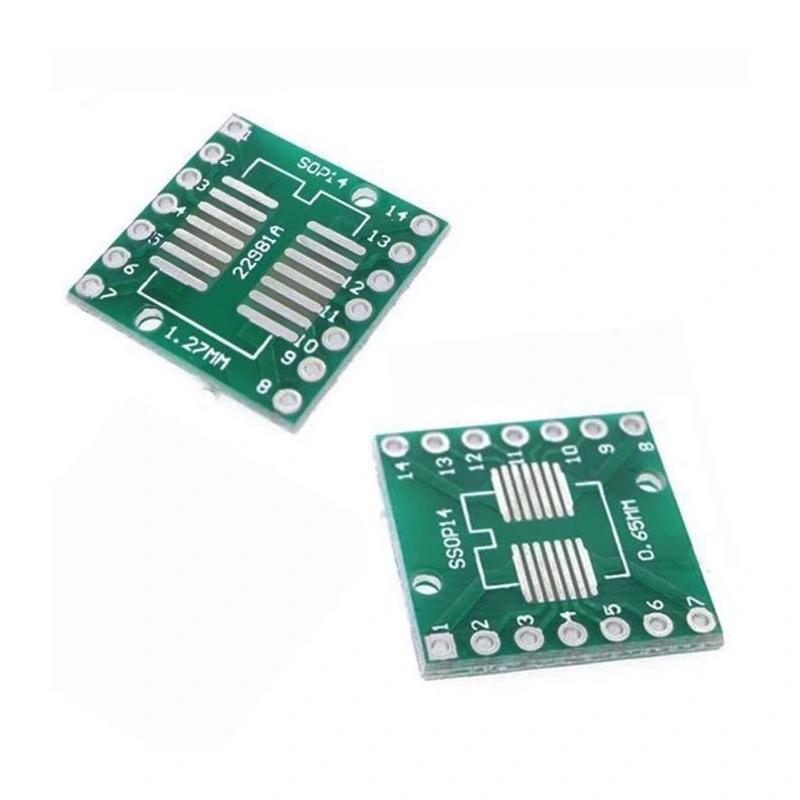 SOP-14 to DIP-14 Converter Board from SMD to DIP format SOP-14 to DIP-14 Converter Board from SMD to DIP format