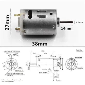 RS-385 Motor DC - 12V Micro Motor Electric RS-385 Motor DC - 12V Micro Motor Electric