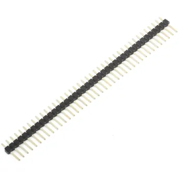 1 x 40 Pin Header Male - Black 1 x 40 Pin Header Male - Black