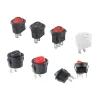 ON/OFF Mini Rocker Switch SPDT 250V 3A 2 Pin - RED