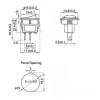 ON/OFF Mini Rocker Switch SPDT 250V 3A 2 Pin - RED