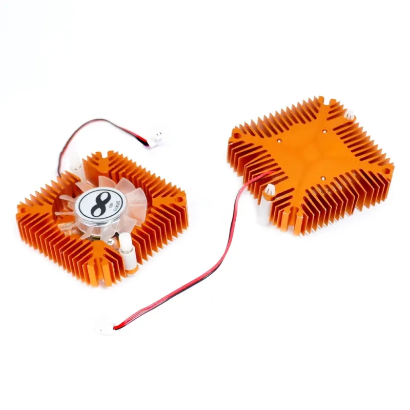 55mm Aluminum Heatsink with 12V Fan for 10W LED and Graphics Cards 55mm Aluminum Heatsink with 12V Fan for 10W LED and Graphics Cards