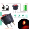 Comutator Basculant Rotund Iluminat ON-OFF 250V 6A 3 Pini KCD1-5-101N-Red Comutator Basculant Rotund Iluminat ON-OFF 250V 6A 3 Pini KCD1-5-101N-Red