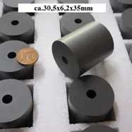 Miez de ferită tubular (inele ferită)–30.5×6.2×35.0mm