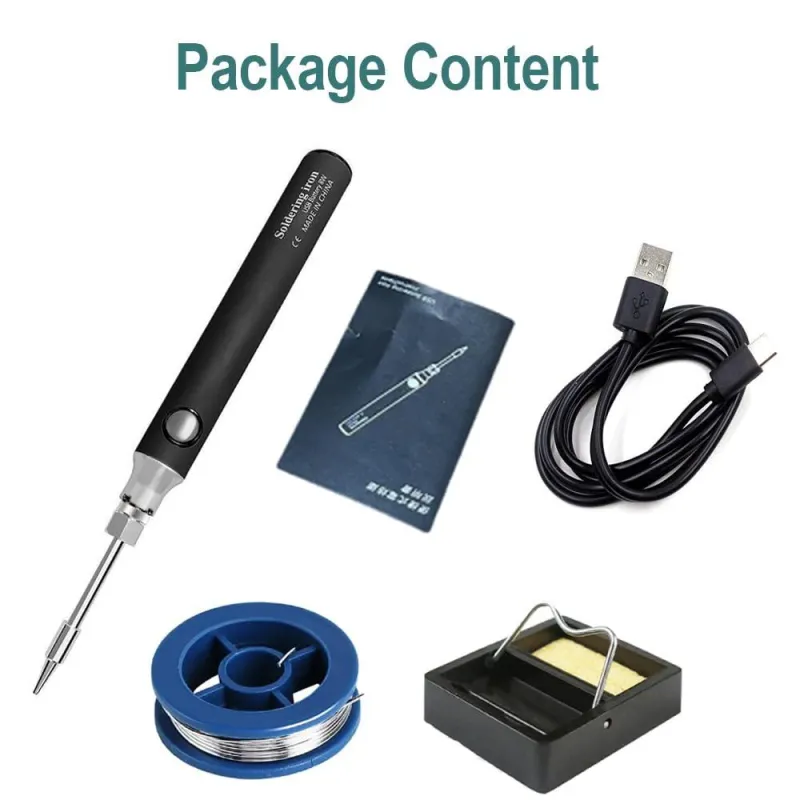 USB Rechargeble Soldering Iron Tool Kit 8W 330C to 450C USB Rechargeble Soldering Iron Tool Kit 8W 330C to 450C