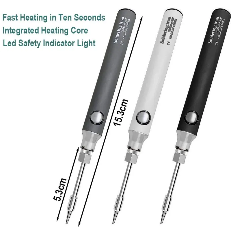 USB Rechargeble Soldering Iron Tool Kit 8W 330C to 450C USB Rechargeble Soldering Iron Tool Kit 8W 330C to 450C